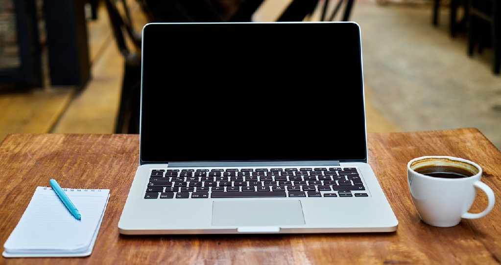 Laptop on the table